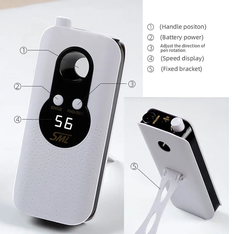 Online Máquina taladradora de uñas máquina eléctrica para pulir fuerte pedicura recargable portátil de RPM para herramientas de uñas de manicura