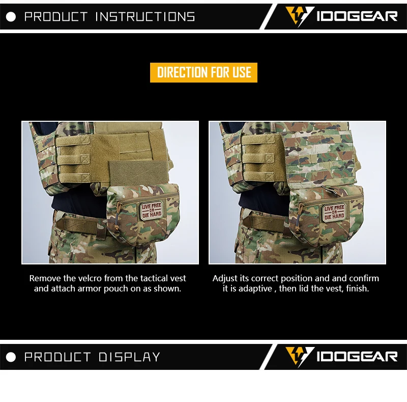 Tactical Armor Carrier Drop Pouch: AVS JPC CPC Vest Waist Bag for Airsoft Combat Molle Utility Description Image.This Product Can Be Found With The Tag Names Accessories jpc, Idogear tactical armor carrier, Molle pouch idogear, Tactical bags vest, Tactical pouch