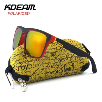 

Polarized Sunglasses Men Bike Bicycle Cycling Eyewear Driving Fit Mirror Sunglass Reflective Coating UV400 With Case