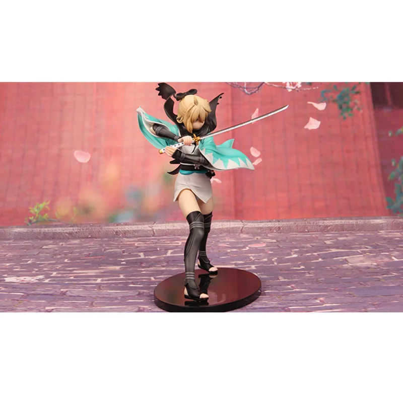 21 см Fate/stay Night Cherry Blossom Saber Okita Souji Аниме одеваются GK статуя ПВХ фигурка модель игрушки M3692