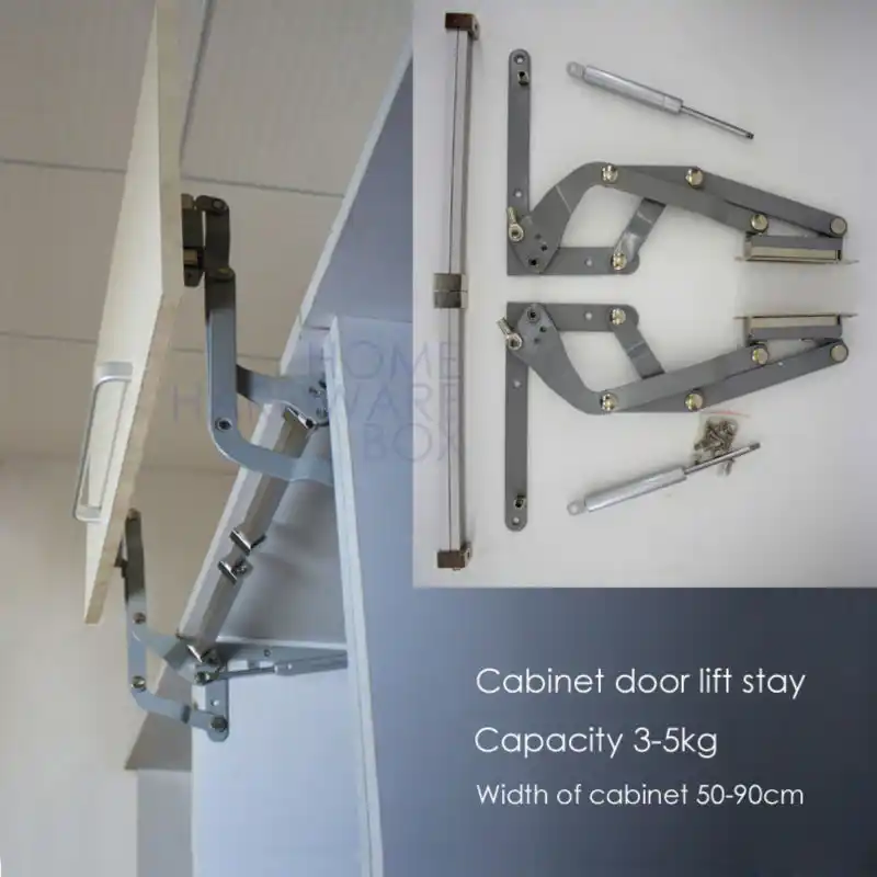 Cabinet Door Vertical Swing Lift Up Stay Pneumatic Arm Kitchen