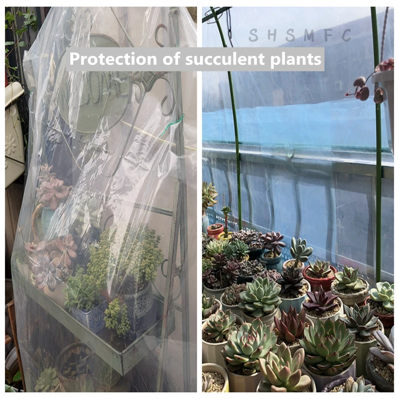 Description Picture 5 of itemThick 0.08,0.1,0.12mm Plastic Film Balcony Dustproof Cloth Greenhouse Agricultural Breeding Plant Transparent Rainproof Cloth