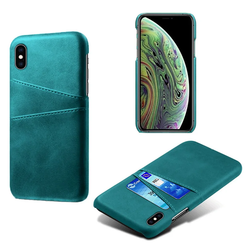 Держатель для карт чехол для apple iphone 11 pro 5 5S 6 6 S 7 8 Plus 5se кожаный чехол-кошелек для iphone X XR XS Max 11 Pro Max Phon - Цвет ремешка: green