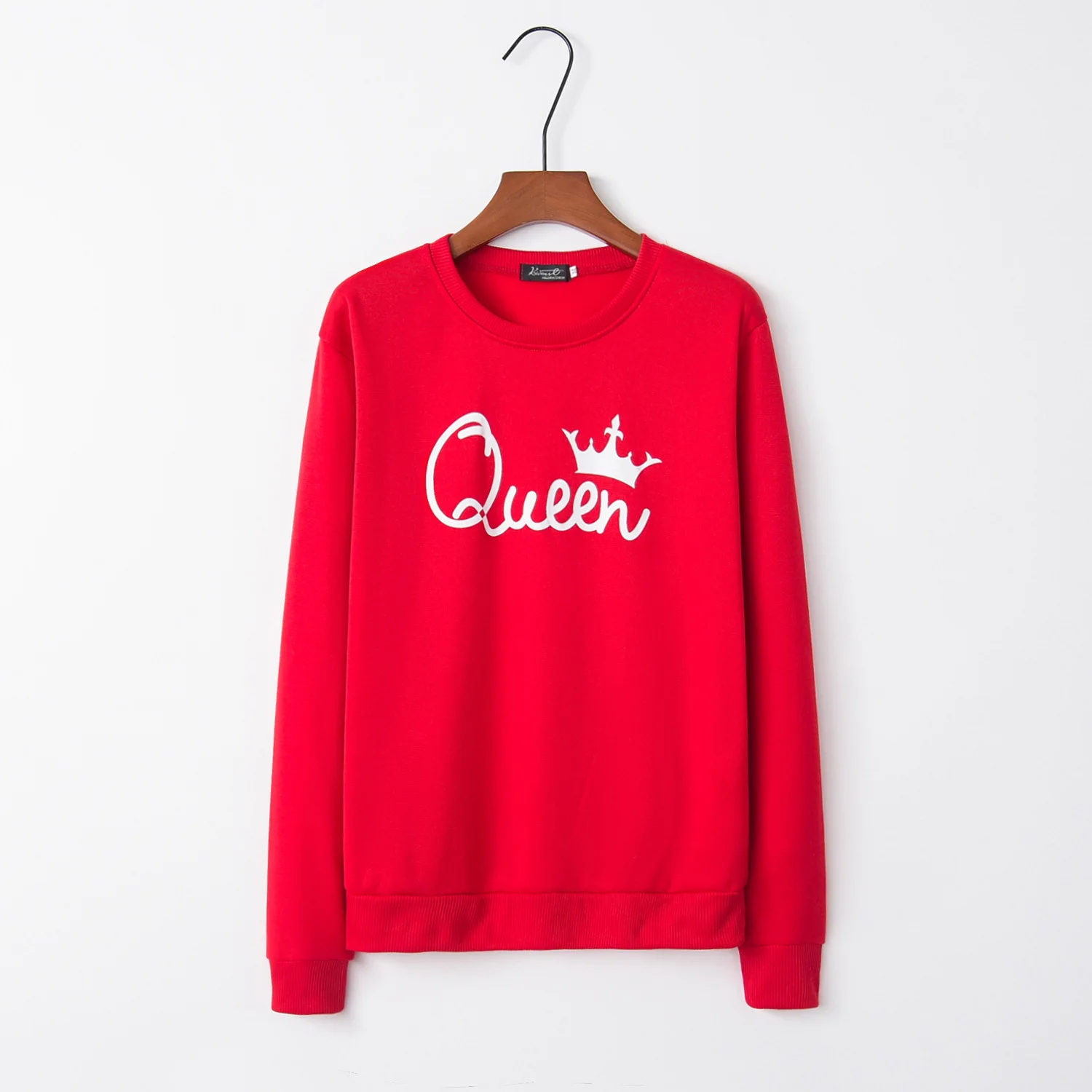 С принтом queen Red 2020 новый дизайн распродажа толстовки женские повседневные Kawaii