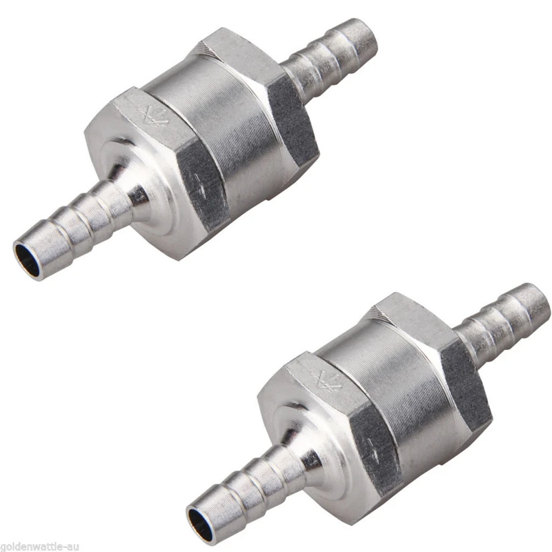 2pcs 6MM Non-Return One Way 1/4 Inch Air Fuel Oil Check Valve crude oil engine Gas
