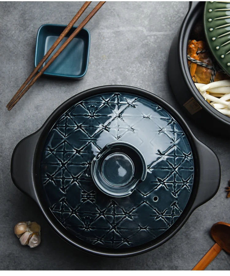 Ceramic Casserole Household Saucepan Soup Pot Large Capacity High Temperature Resistant Claypot Rice Porridge Ceramic Casserole Household Saucepan Soup Pot Large Capacity High Temperature Resistant Claypot Rice Porridge