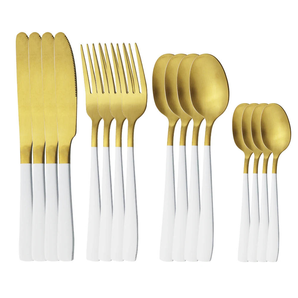 

Столовая посуда западные столовые приборы ложки вилки Ножи Кофе нержавеющая сталь для ложек из белого золота столовый набор в комплекте набор столовой посуды для кухни