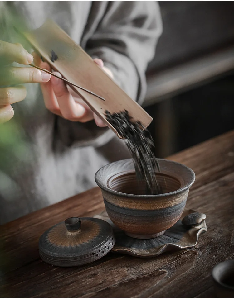 LUWU керамические чайники gaiwan винтажные чайные наборы Китайский кунг-фу чайный сервиз, кружка для вина