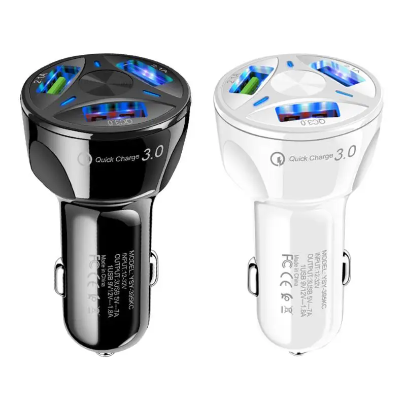 Быстрая зарядка QC 3 0 USB Автомобильное зарядное устройство порта Зарядка адаптер