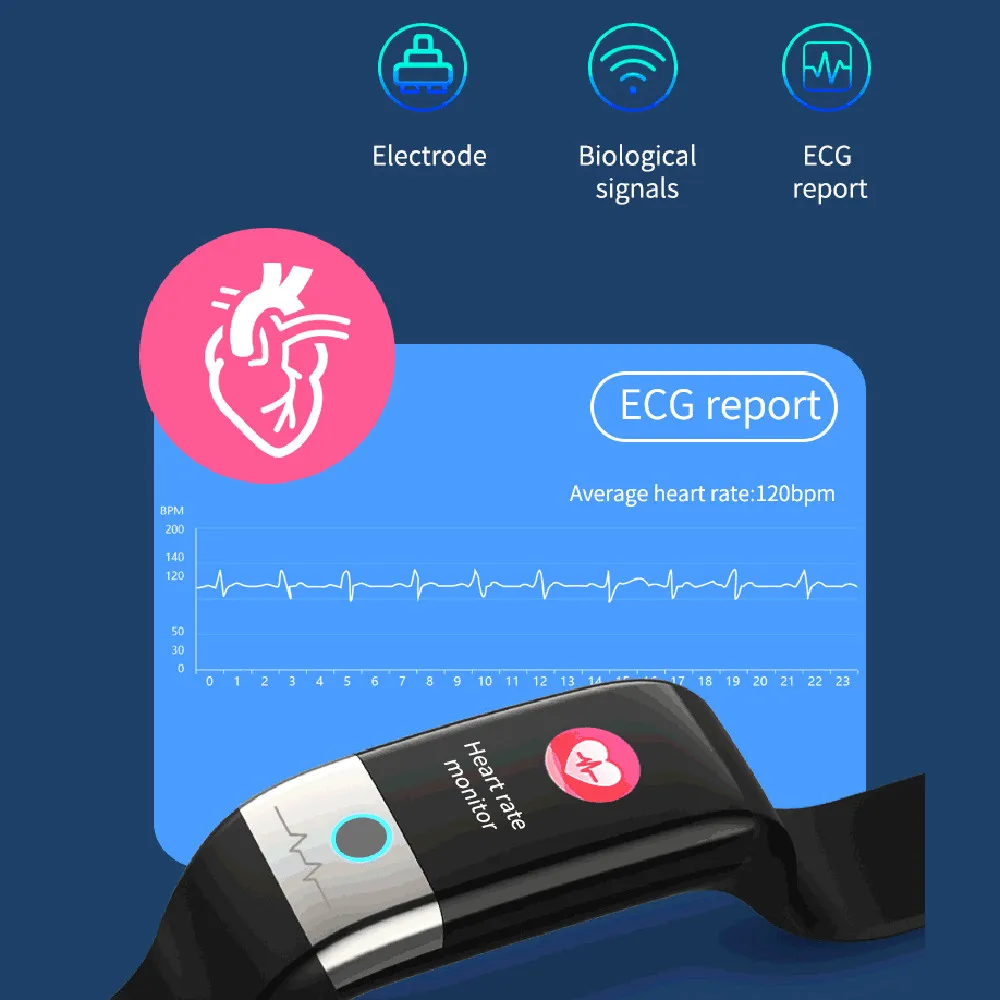 X1 Smart Watch Men smart band sport ECG/PPG heart rate monitor blood pressure health wristband activity tracker fitness bracelet