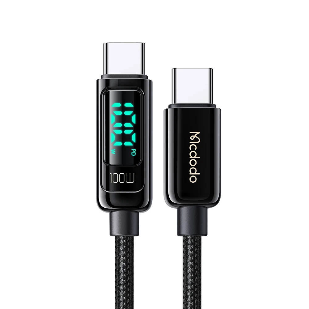 Mcdodo PD 66W USB Type C 6A Fast Charging Cable For Huawei Xiaomi Samsung QC Flash Charge VOOC AFC FCP Digital Display Data Cord fast charging cable for android Cables