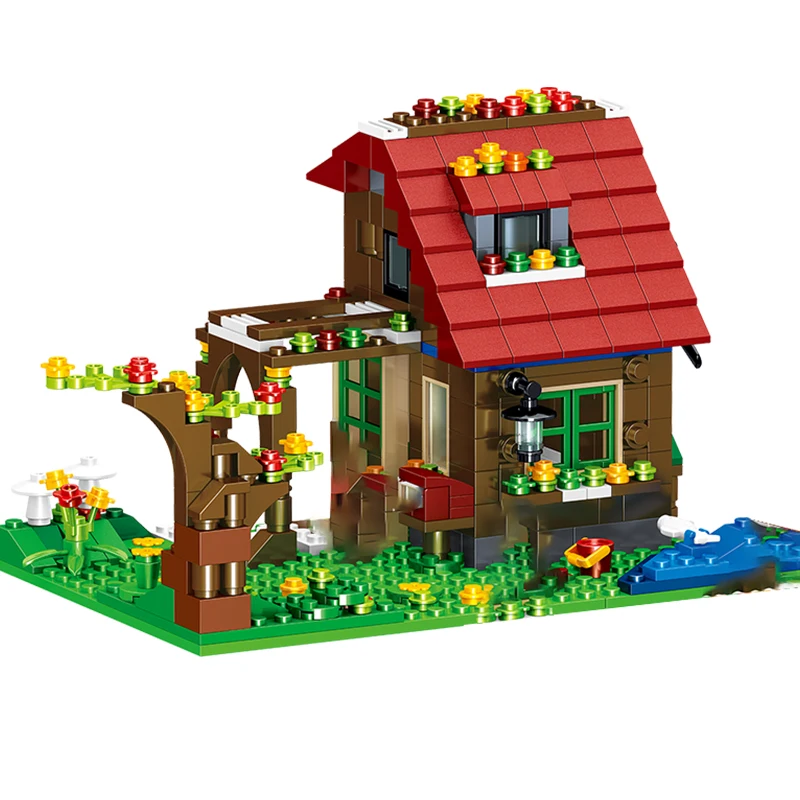 New Arrival My World Forest Courtyard Building Blocks with Small Figures Lighting Effect Bricks Toys Kids Holiday Christmas Gift New Arrival My World Forest Courtyard Building Blocks with Small Figures Lighting Effect Bricks Toys Kids Holiday Christmas Gift