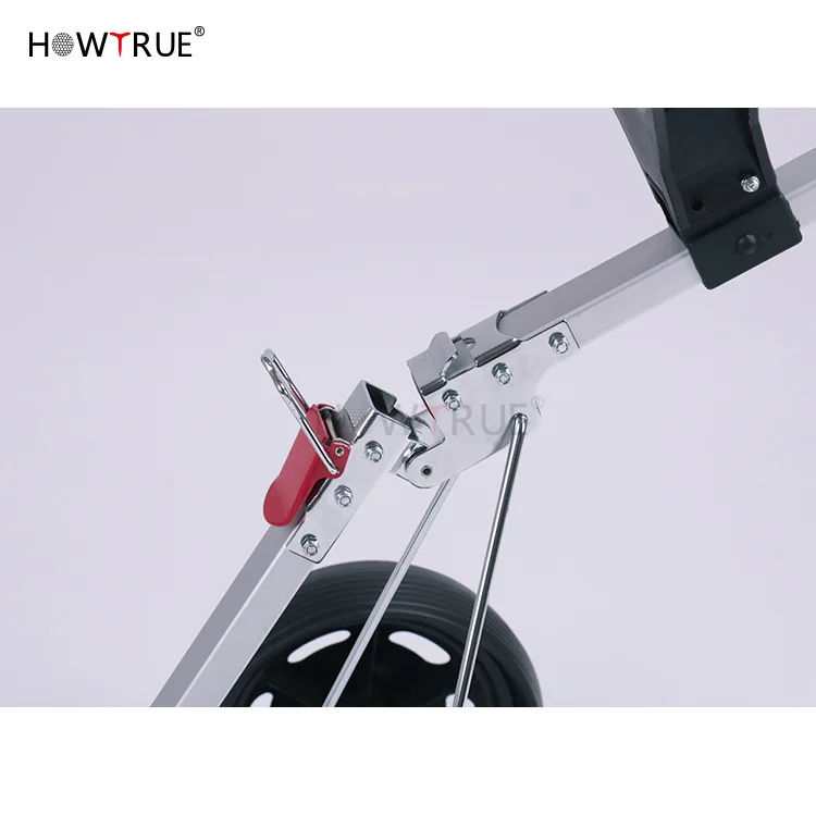 Golf Push Carts 2 Wheel Folding, Lightweight Golf Carts, Trolley with Adjustable Handle Angle, Scorecard, Foot Brake