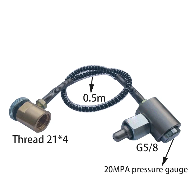 G5/8 Газовая линия в сборе СО2 бак бутылка для газировки вода пузырь СО2 мини газовый регулятор предохранительный клапан надувная заправка станция