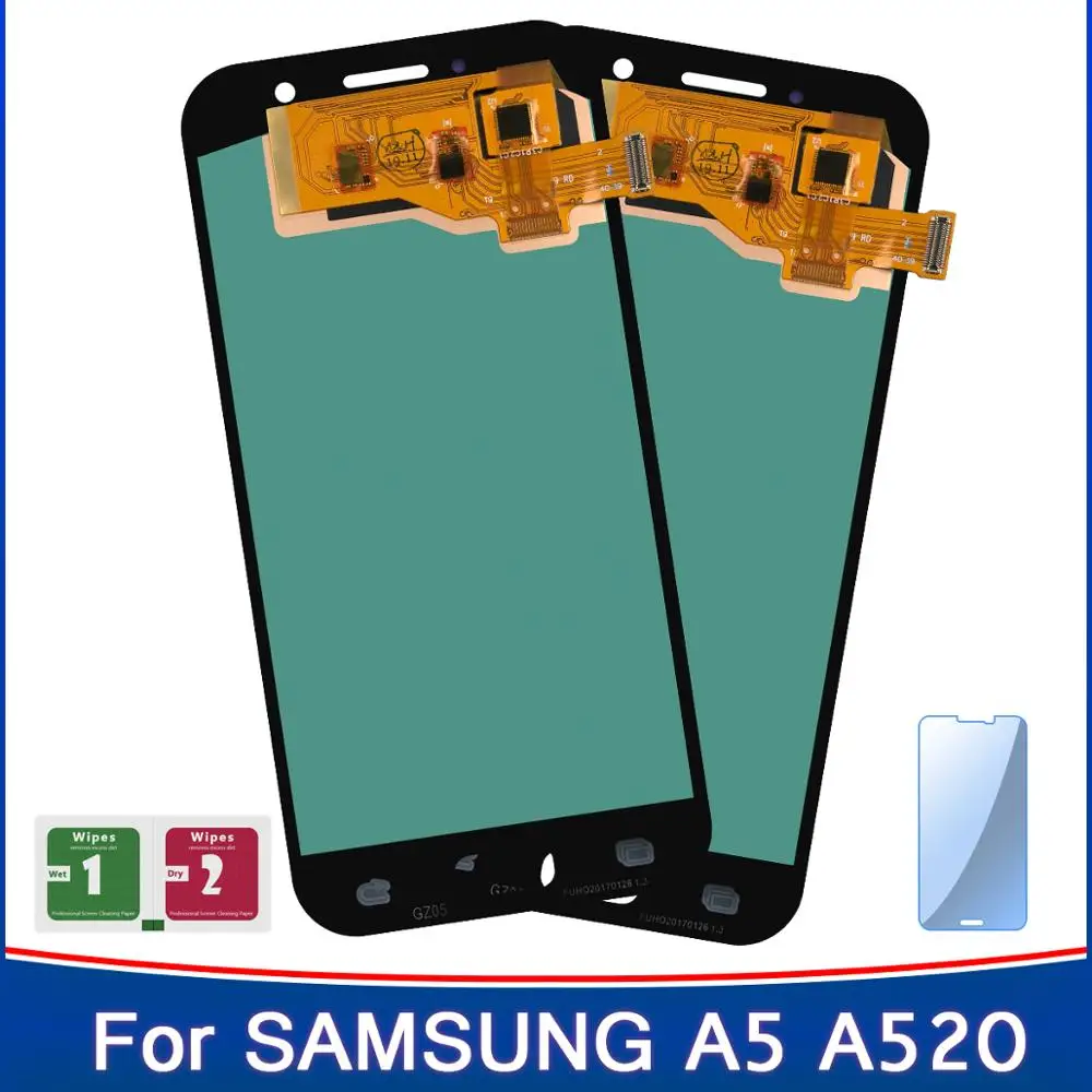 2 шт. Super Oled дисплей для SAMSUNG Galaxy A5 2017 A520 A520F ЖК-дисплей сенсорный экран дигитайзер