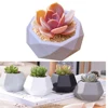 3D Silicone Molds for Epoxy Resin Succulent Flower Pot Concrete Cement Clay Mold Silicone Resin Mold Candle Soap Making Mould ► Photo 3/6