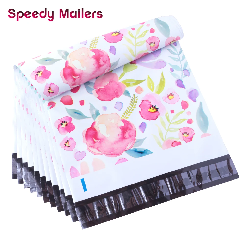 Speedy Mailers 24 Design Colorful Poly Mailer Creative Printing Poly Mailer Self Seal Plastic Packing Envelope Bags 10PCS/Pack
