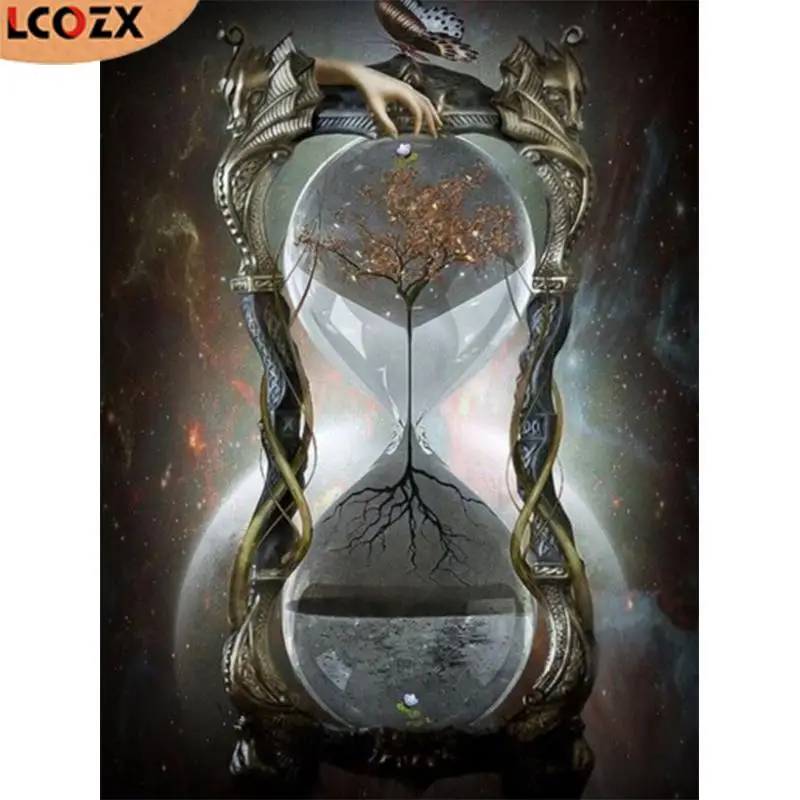 LCOZX 5D DIY алмазная живопись &quotВолшебные песочные часы&quot вышивка крестиком