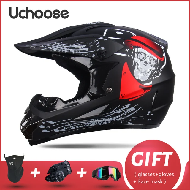 Professional Motorcycle Helmet Off-road Helmet Downhill DOT Racing Motocross Casque Moto Helme3 Free Gift Suitable For Kid 6