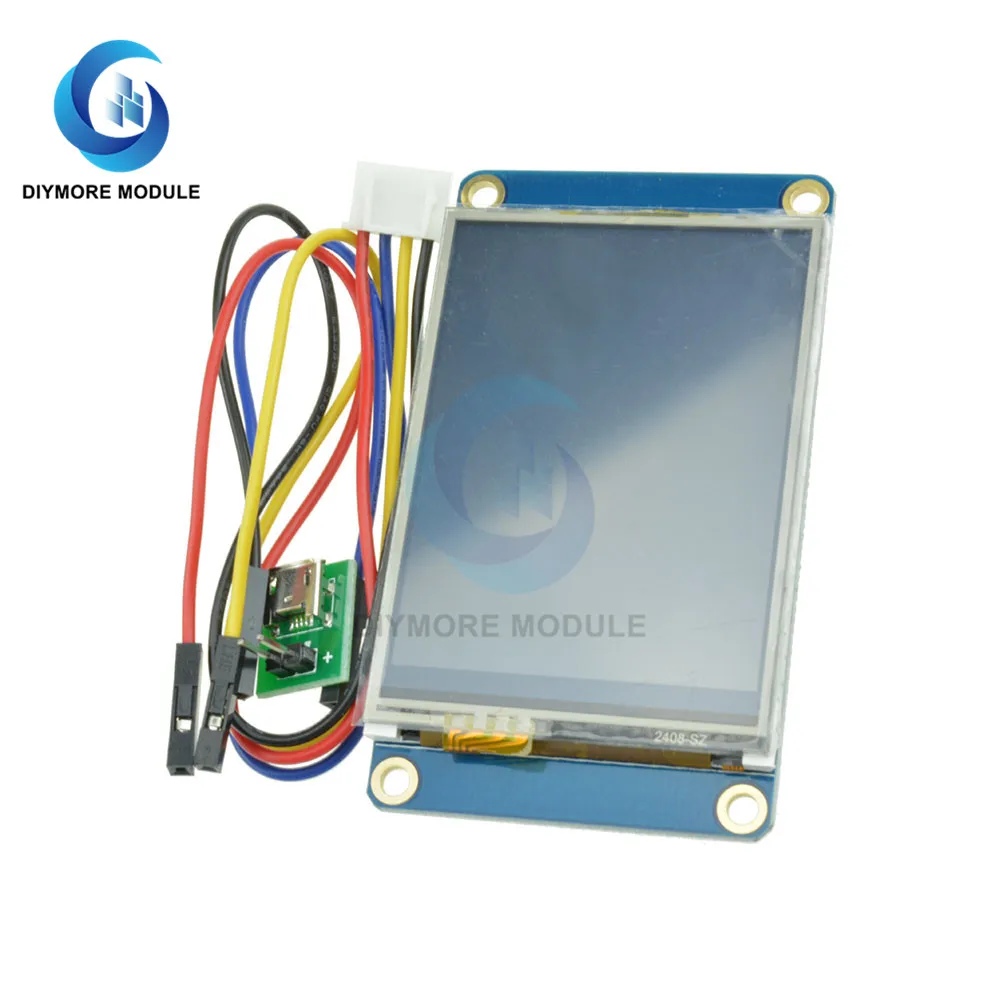 ЖК-дисплей с сенсорным экраном 2 4 дюйма TFT 320x240 модуль USART UART HMI Serial для Arduino Raspberry Pi A