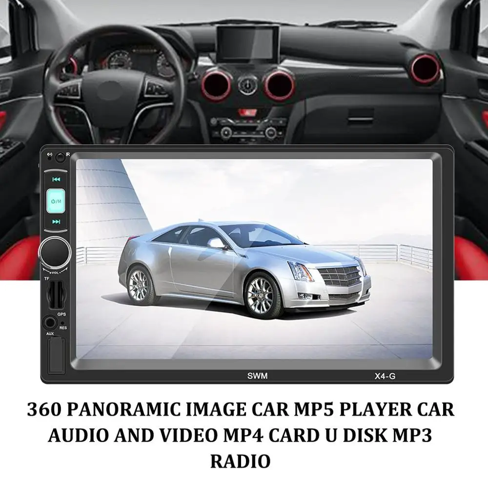 

7 Inch 2 DIN Car Stereo MP5 Player GPS Navigation Unit Receiver FM Unit Universal Radio Car Audio Player