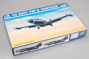

02832 1/48 Model Trumpeter US Navy F9F2 Panther Fighter Warplane Airplane