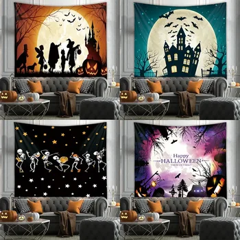 

New Halloween Tapestry Bedroom Living Room Wall Decoration Background Cloth Wall Hanging Fabric Tapestry tapestry boho decor