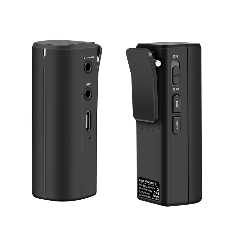 Portable 2.4GHZ Wireless Lavalier Microphone HD