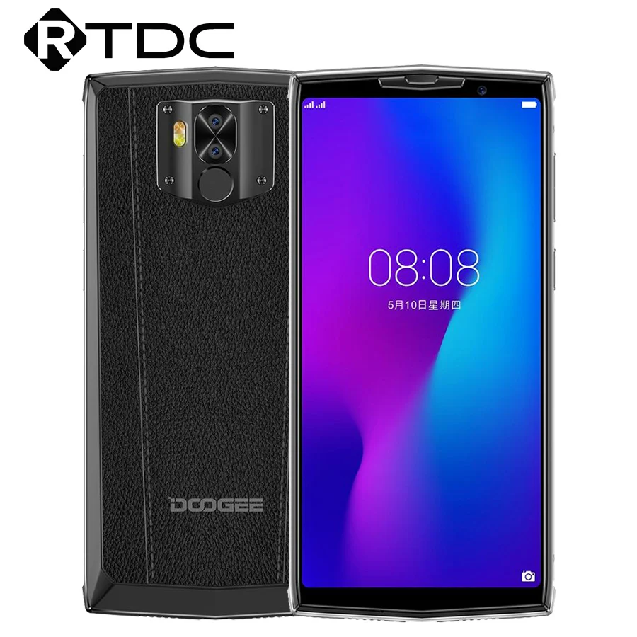 DOOGEE N100 мобильный телефон 10000 мАч батарея отпечатков пальцев 5,9 дюймов FHD+ Дисплей 21 МП камера MT6763 Восьмиядерный 4 Гб 64 Гб мобильный телефон 4G-LTE