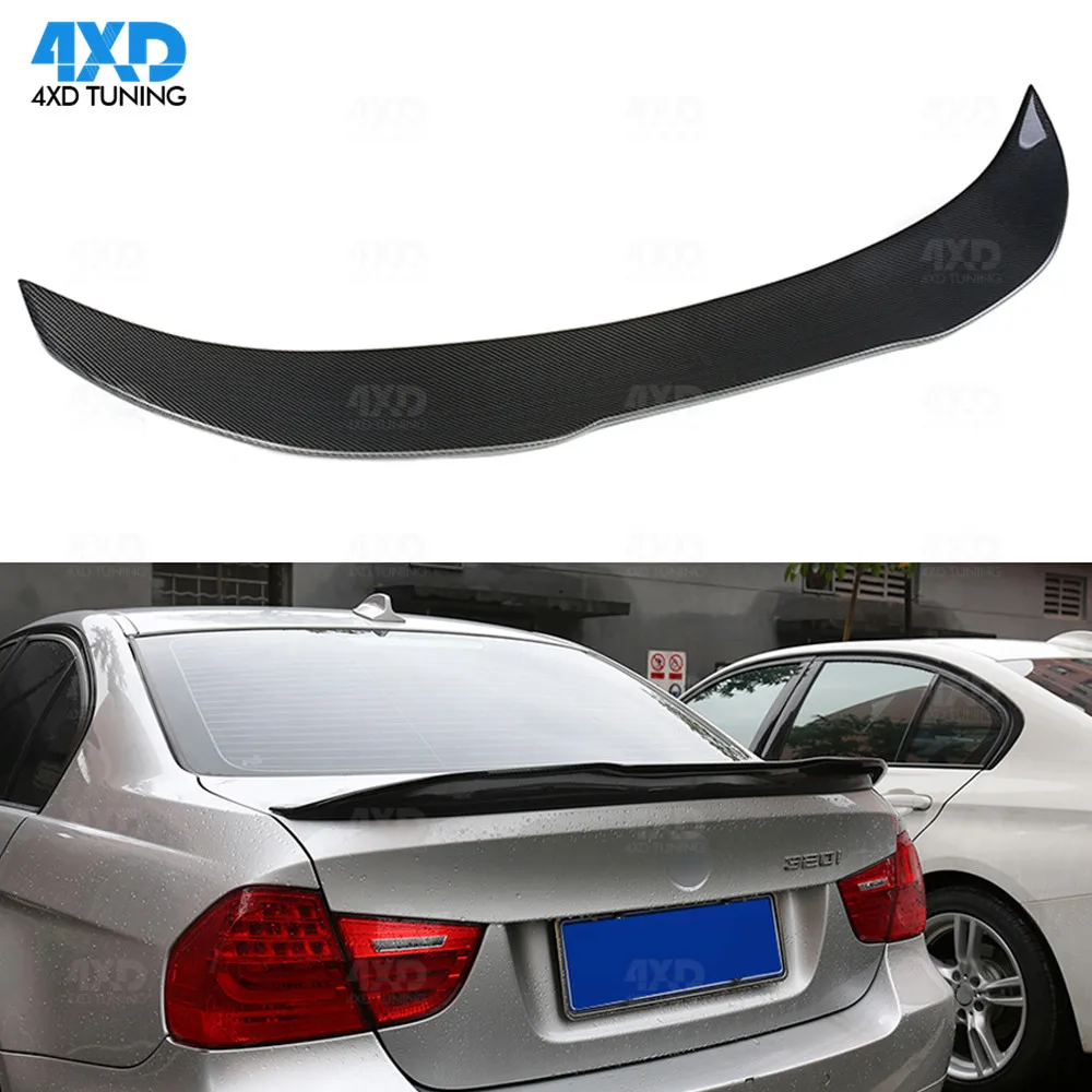 Details about  / PS Style Trunk Tail Spoiler Carbon Fiber Fit E90 M3 320i 328i 335i 4Dr BMW CF