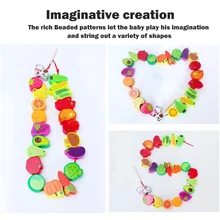 

Christmas Wooden Toys Christmas Tree Dress Up Game Building Block Threading Stacking Montessori Education Toy Xmas Gift for Baby