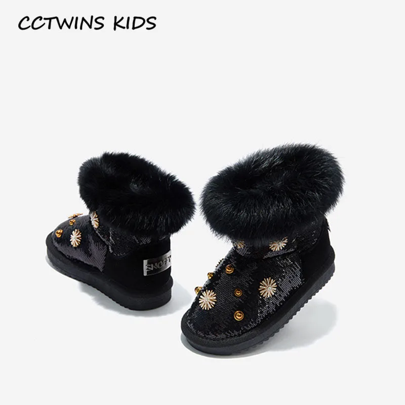 CCTWINS/детская обувь; коллекция года; Сезон Зима; детская обувь из натуральной кожи; брендовые короткие ботинки для девочек; модные зимние ботинки; SNB162