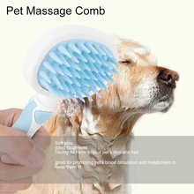 Щетка для ванны для домашних собак, кошек, массажная расческа, уход за волосами, удаление выпадения, щетка для чистки ванной, расчески для удаления волос для собак