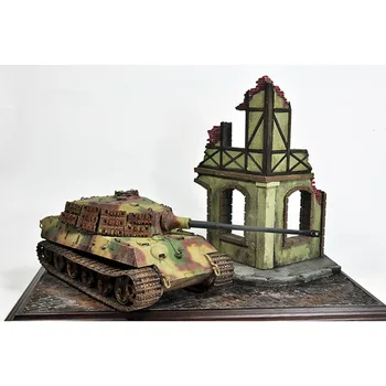 

1/35 Building Model Ruins House Warfare Layout Wargame Sand Table Toy