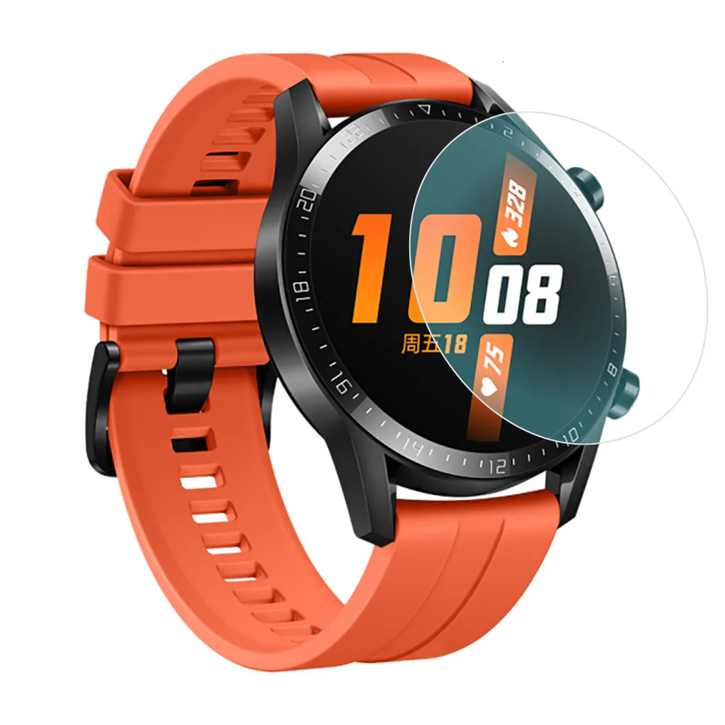 2 шт., закаленное стекло, Защита экрана для huawei Watch GT 2, 46 мм, 42 мм, Смарт-часы, 1, 2, прозрачная пленка, защитная пленка на экран, полное покрытие, новинка