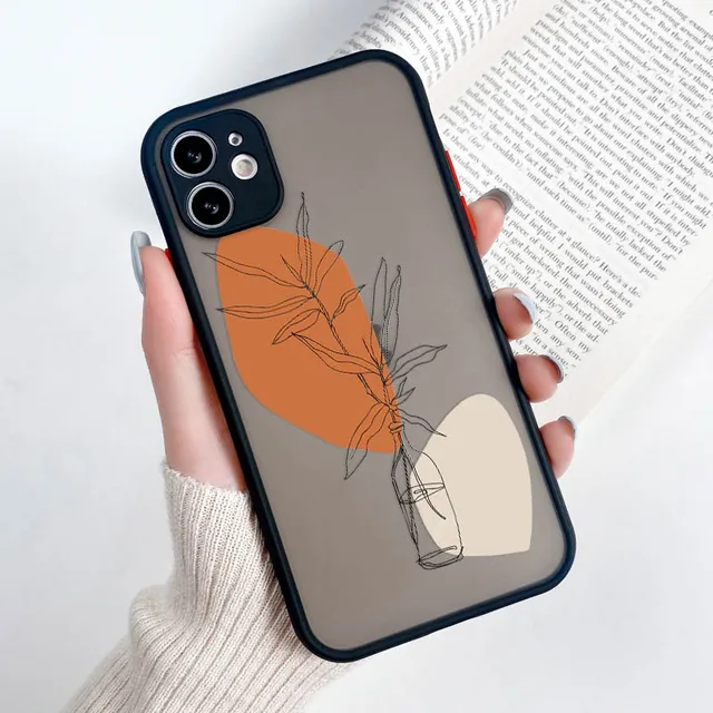 Case For iPhone 11 iPhone Cases XR Hard Fundas Apple 13 12 Pro Max Mini 7 8 6S 6 Plus X XS Max 12Pro Len Protection Phone Covers O242