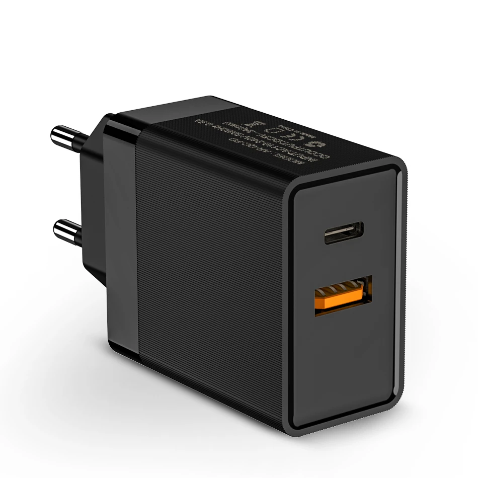 ROCK Quick Charge 3,0 USB зарядное устройство type C QC 3,0 Быстрая зарядка для iPhone 11 Pro Max samsung S10 Plus настенное быстрое зарядное устройство для телефона - Тип штекера: Black