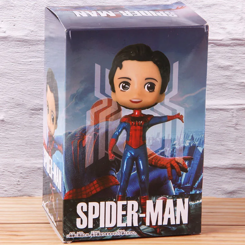 Q Posket Marvel Legends Человек-паук Фигурки Питер Паркер ПВХ Человек-паук фигурка Коллекция Модель игрушки