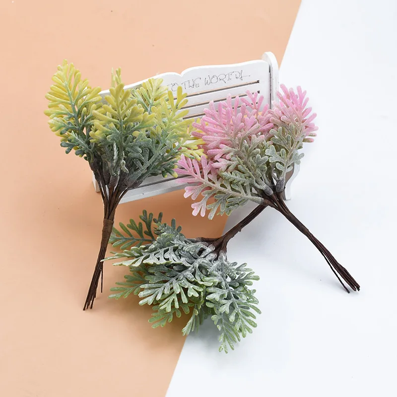 

10pcs Wedding bridal accessories clearance artificial plants christmas tree decorative flowers home decor diy gifts candy box