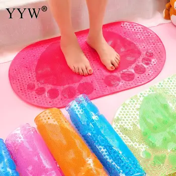 

Non-Slip Floor Mat Bathroom Mat Safety Shower Bath Mat Plastic Colorful Point Bead Massage Pad Bathroom Carpet Bath Mat Plastic