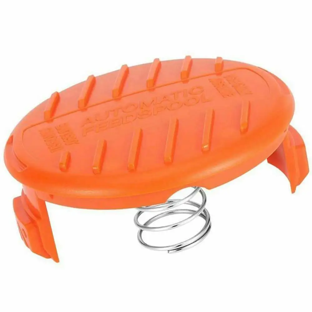 

Replacement Spool Cap Covers With Spring For Black + Decker Weed Eater Trimmer Dual Line