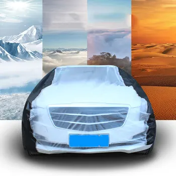 

Durable Car Cover Outdoor Breathable PEVA Snow Proof Sun Block Transparent Car Cover Universal Protection Car Cover