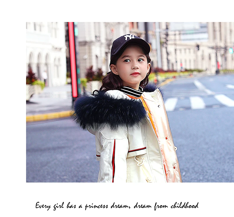 120-170cm new winter high quality fashion style girls down jacket kids winter coat kids winter jacket