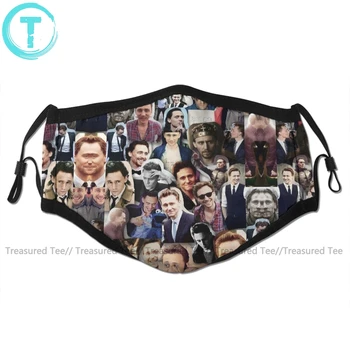 

Tom Hiddleston Mouth Face Mask Tom Hiddleston Collage Facial Mask Funny Kawai with 2 Filters for Adult