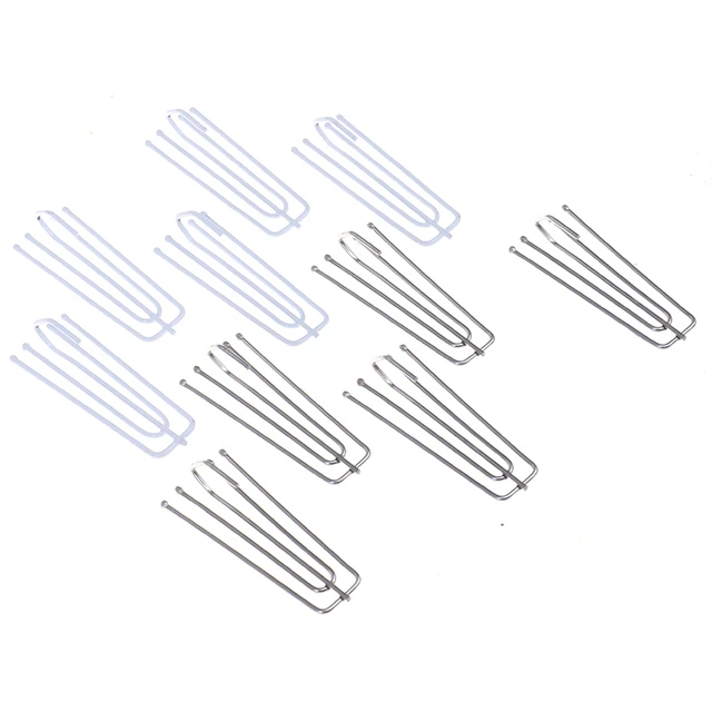 45PCS Curtain Pencil Pleat Hooks for Curtains Glider Shape Window Curtain  Hanging Accessories Curtains Plastic Hooks CP056-40 - AliExpress