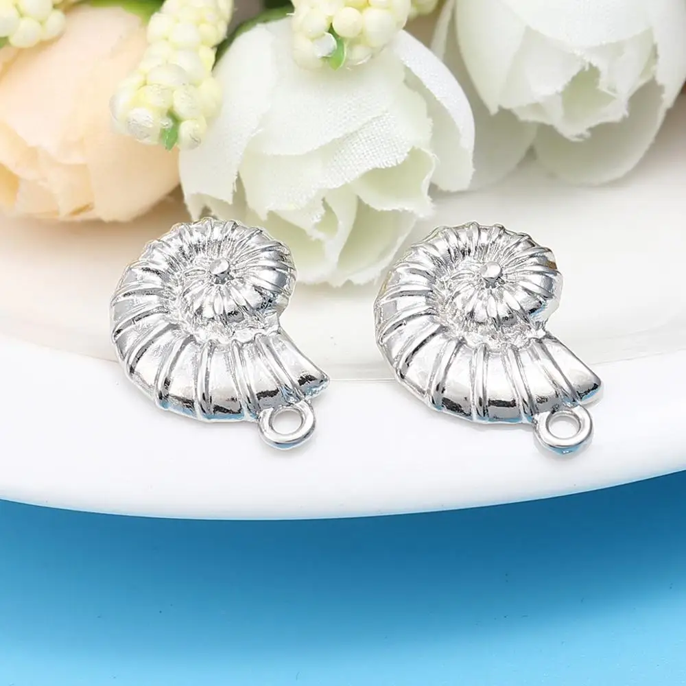 Серьги-гвоздики DoreenBeads из цинкового сплава фурнитура для сережек-гвоздиков
