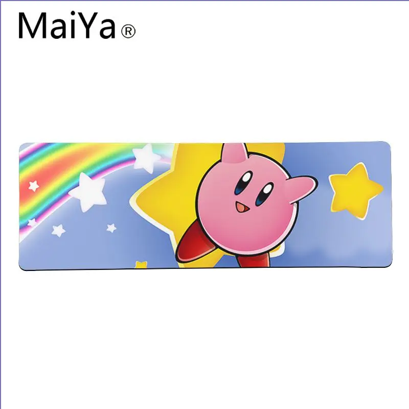 Lock Edge 30x80cm Maiya Top Quality Cute Kirby Laptop Gaming Mice Mousepad Free Shipping Large Mouse Pad Keyboards Mat - Цвет: Lock Edge 30x80cm