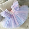 Wedding Birthday Dresses For Girls 3-8 Years Elegant Party Sequins Tutu Christening Gown Kids Children Formal Pageant Clothes 2