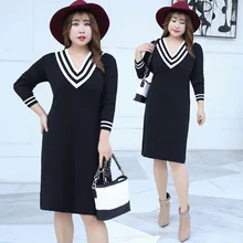 Зимний стиль; большие размеры; d; платье большого размера для девочек; западный стиль; крутое платье контрастных цветов; 7127