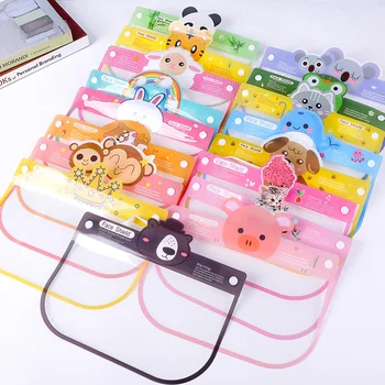 

50PCS/LOT Anti-fog Face Shield Durable Full Face Splatter Screens Cute Cartoon Face Cover Kitchen Tools